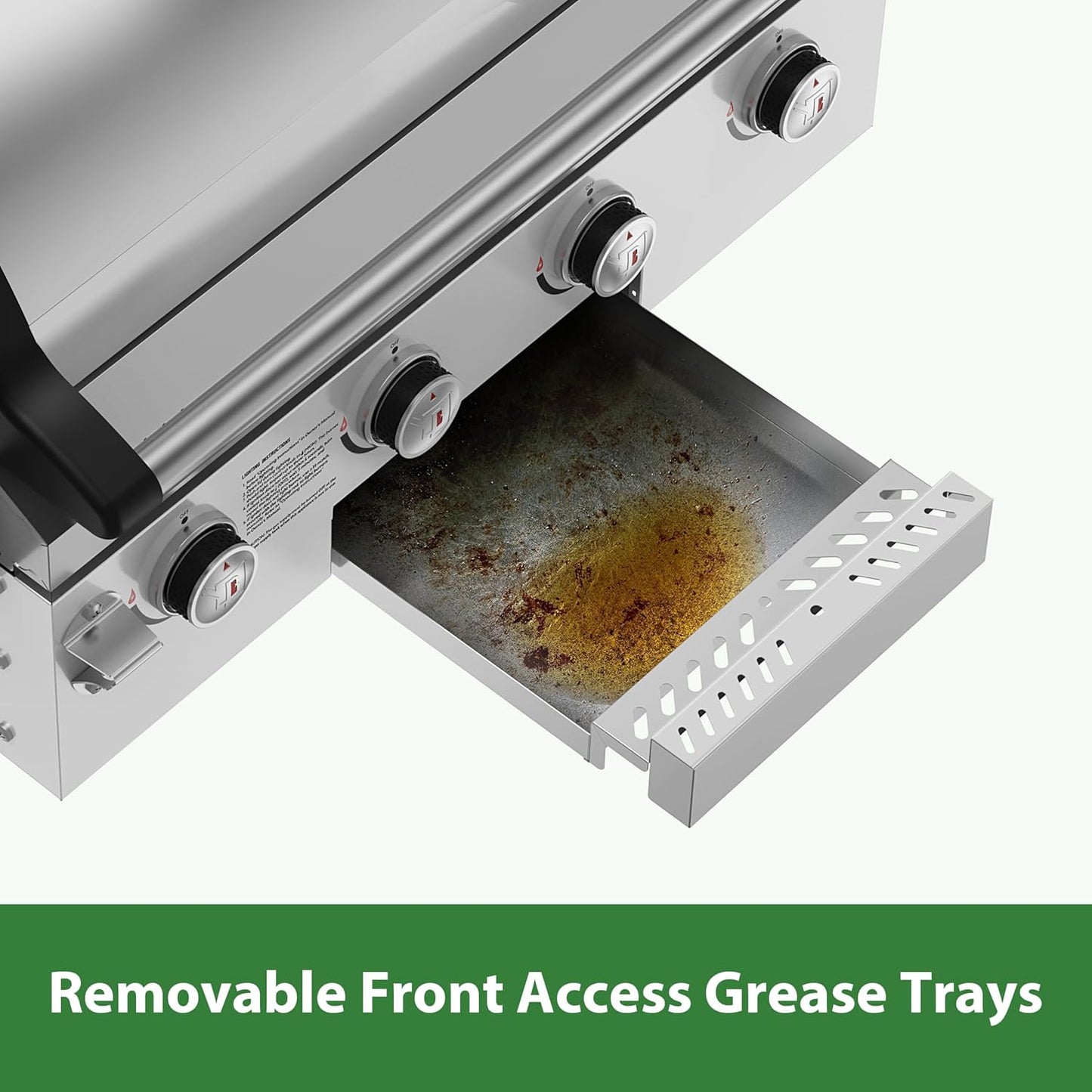 Brand-Man Gas Grill Built-In Head, Natural Gas Convertible