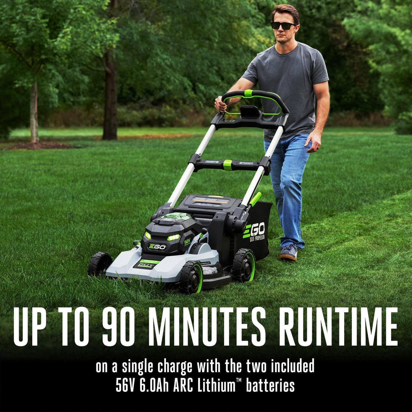 EGO POWER+ Self-Propelled Cordless Lawn Mower – Aluminum Deck & 56V Battery