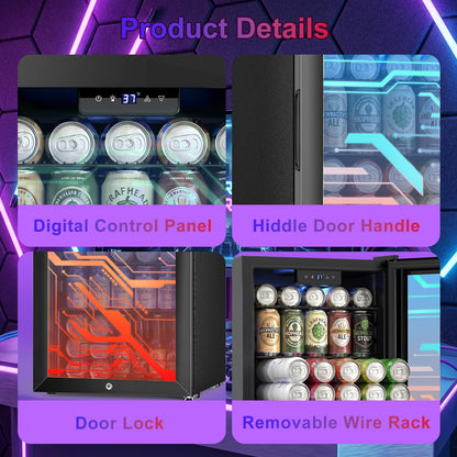 180 Bottles Wine Fridge 24 Inch Dual Zone Wine Cooler Refrigerator Freestanding Wine Refrigerator with Glass Door and Safety Lock, Large Wine Cellar for Home, Office, Kitchen