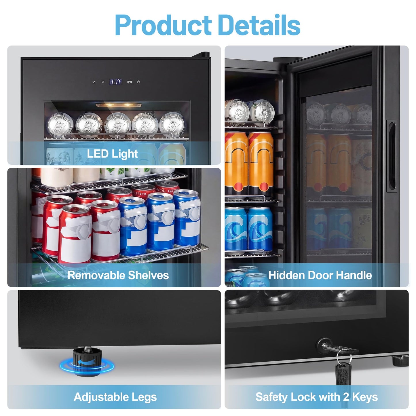 180 Bottles Wine Fridge 24 Inch Dual Zone Wine Cooler Refrigerator Freestanding Wine Refrigerator with Glass Door and Safety Lock, Large Wine Cellar for Home, Office, Kitchen