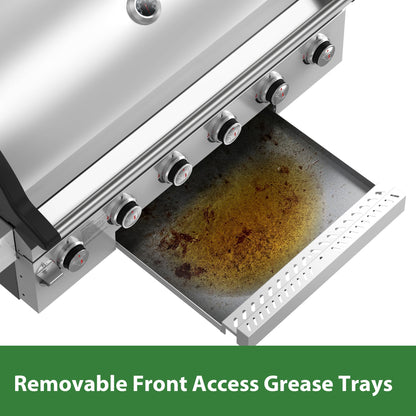 Brand-Man Gas Grill Built-In Head, Natural Gas Convertible