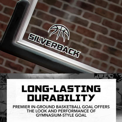 Silverback In-Ground Basketball Hoop – Tempered Glass & Breakaway Rim
