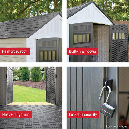 Rubbermaid Resin Outdoor Storage Shed – Weather Resistant
