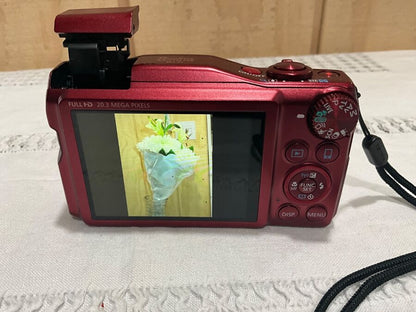 Near Mint Canon PowerShot SX710HS Wi-Fi Camera 20.3MP 30X Optical Zoom Red