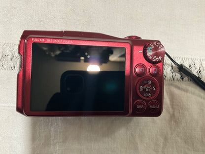 Near Mint Canon PowerShot SX710HS Wi-Fi Camera 20.3MP 30X Optical Zoom Red